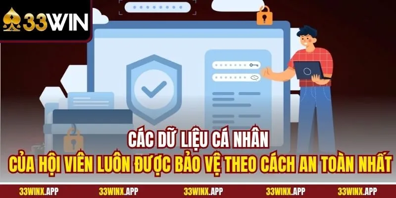 Các dữ liệu cá nhân của hội viên luôn được bảo vệ theo cách an toàn nhất