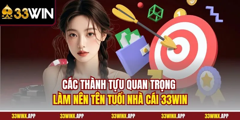 Các thành tựu quan trọng làm nên tên tuổi nhà cái 33WIN