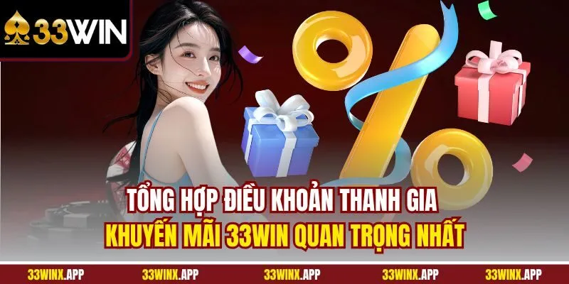 Tổng hợp điều khoản thanh gia khuyến mãi 33WIN quan trọng nhất